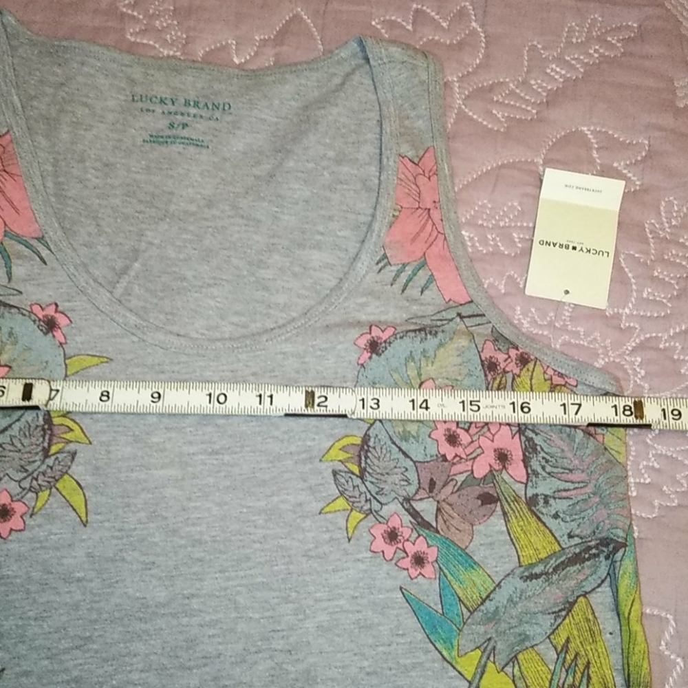 Lucky 🍀 Brand Floral  ❇️ Tank - Picture 7 of 8